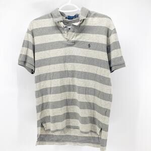 Polo by Ralph Lauren grey polo shirt hi Lo size s preppy classic semi formal